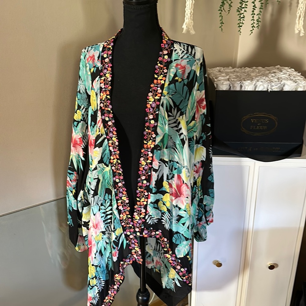 Johnny Was floral kimono